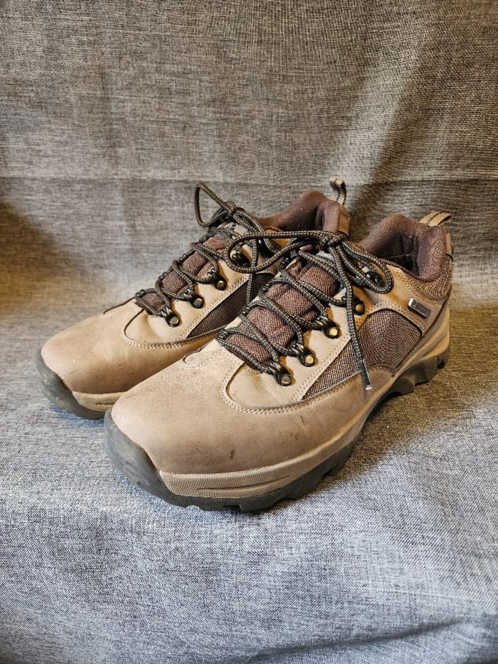 Men's Size 10.5 (43) CC-Los Brown Leather Waterproof Lace Up Hiking Shoes